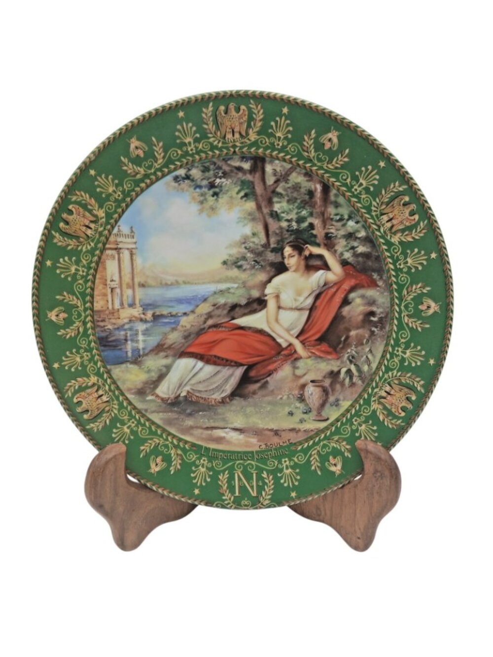 Limoges France Napoleon & Josephine Collector Plates Set 4 Hand Painted 8.25" - Picture 6 of 9